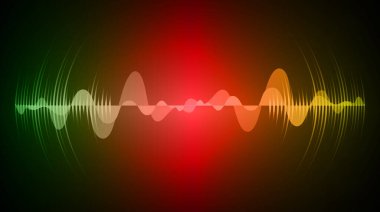 Sound Wave audio. Abstract Digital Music Equalizer Waves.