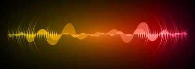 Sound Wave audio. Abstract Digital Music Equalizer Waves.