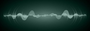 Sound Wave audio. Abstract Digital Music Equalizer Waves.