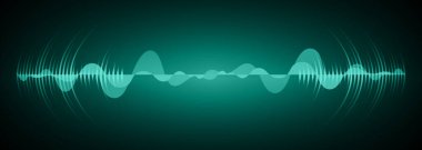 Sound Wave audio. Abstract Digital Music Equalizer Waves.