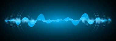 Sound Wave audio. Abstract Digital Music Equalizer Waves.