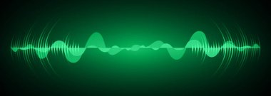 Sound Wave audio. Abstract Digital Music Equalizer Waves.