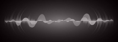 Sound Wave audio. Abstract Digital Music Equalizer Waves.