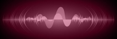 Sound Wave audio. Abstract Digital Music Equalizer Waves.