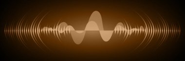 Sound Wave audio. Abstract Digital Music Equalizer Waves.