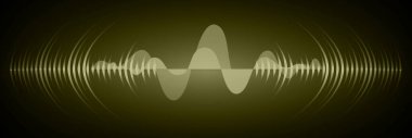 Sound Wave audio. Abstract Digital Music Equalizer Waves.
