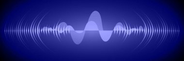 Sound Wave audio. Abstract Digital Music Equalizer Waves.