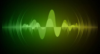 Sound Wave audio. Abstract Digital Music Equalizer Waves.