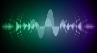 Sound Wave audio. Abstract Digital Music Equalizer Waves.