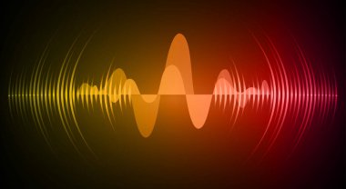 Sound Wave audio. Abstract Digital Music Equalizer Waves.