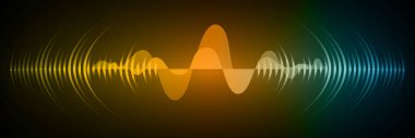 Sound Wave audio. Abstract Digital Music Equalizer Waves.