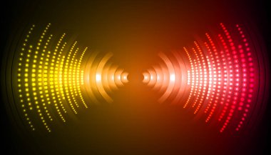 Sound Wave audio. Abstract Digital Music Equalizer Waves.