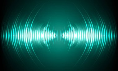 Sound Wave audio. Abstract Digital Music Equalizer Waves.