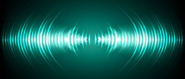 Sound Wave audio. Abstract Digital Music Equalizer Waves.