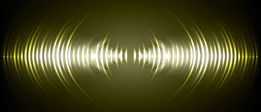 Sound Wave audio. Abstract Digital Music Equalizer Waves.