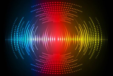 Sound Wave audio. Abstract Digital Music Equalizer Waves.