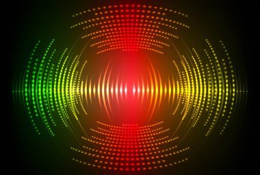 Sound Wave audio. Abstract Digital Music Equalizer Waves.