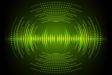 Sound Wave audio. Abstract Digital Music Equalizer Waves.