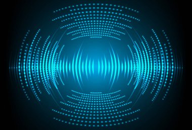 Sound Wave audio. Abstract Digital Music Equalizer Waves.