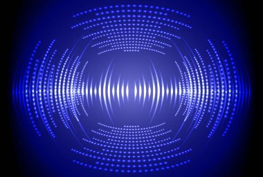 Sound Wave audio. Abstract Digital Music Equalizer Waves.