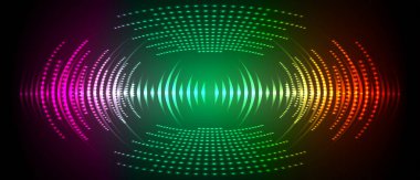 Sound Wave audio. Abstract Digital Music Equalizer Waves.