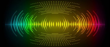 Sound Wave audio. Abstract Digital Music Equalizer Waves.