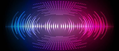 Sound Wave audio. Abstract Digital Music Equalizer Waves.