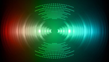 Sound Wave audio. Abstract Digital Music Equalizer Waves.