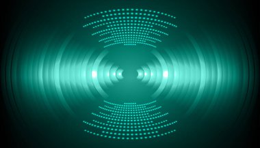 Sound Wave audio. Abstract Digital Music Equalizer Waves.