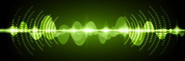 Sound Wave audio. Abstract Digital Music Equalizer Waves.