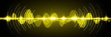 Sound Wave audio. Abstract Digital Music Equalizer Waves.