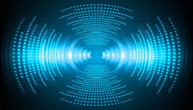 Sound Wave audio. Abstract Digital Music Equalizer Waves.