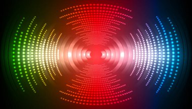 Sound Wave audio. Abstract Digital Music Equalizer Waves.