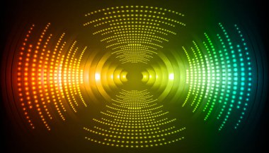 Sound Wave audio. Abstract Digital Music Equalizer Waves.