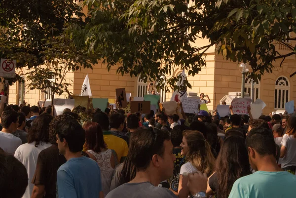 Belo Horizonte Minas Gerais Brasil Junho 2013 Protesto Belo Horizonte — Fotografia de Stock