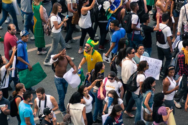 Belo Horizonte Minas Gerais Brazil Ιουνιου 2013 Διαδηλωτές Ενάντια Στη — Φωτογραφία Αρχείου