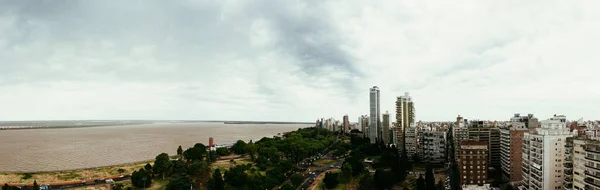 Rosario Province Santa Argentina Června 2020 Letecký Pohled Řeku Paranu — Stock fotografie