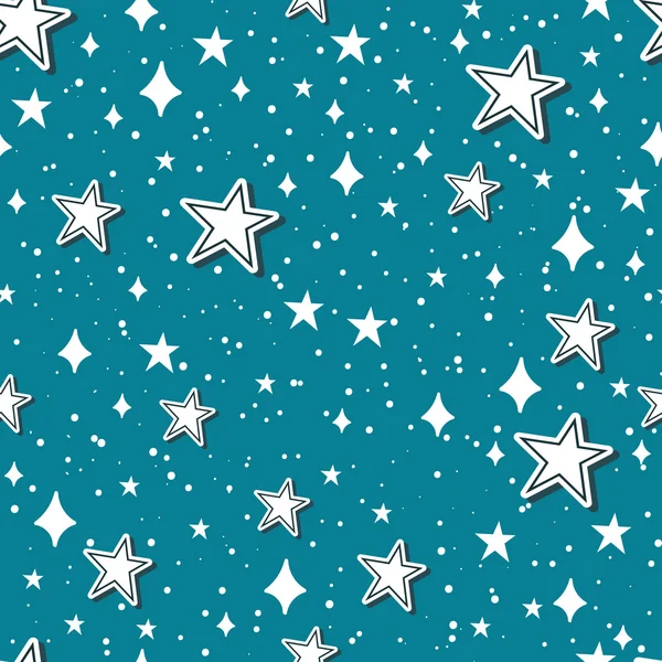 Stars collection on sky — Stock Vector