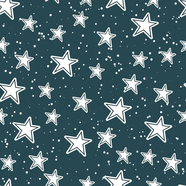 Colección de estrellas en el cielo — Vector de stock