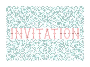 davetiyeli yazı ve süsleme