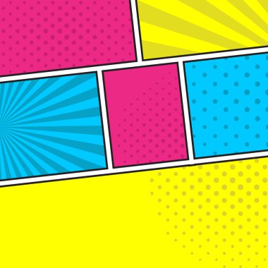 çizim alanıyla boş çizgi roman