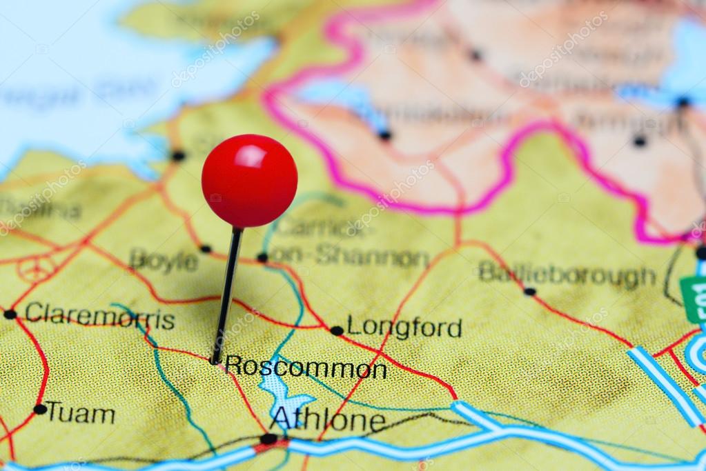 pinned on a map of Ireland — Stock Photo © dk_photos 105512764