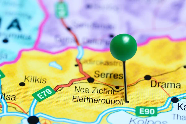 Eleftheroupoli pinned on a map of Greece