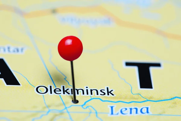 Olekminsk pinned on a map of Russia