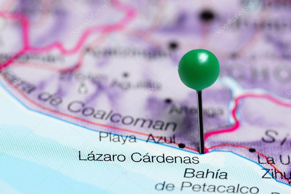 Lázaro Cárdenas en un mapa de México 2023