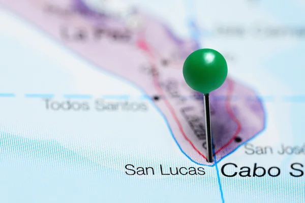 San Lucas pinned on a map of Mexico