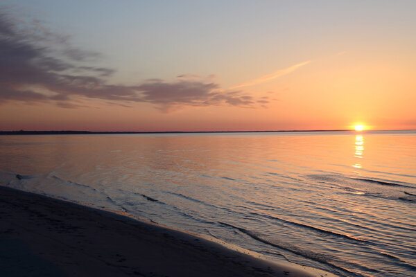 Sunset in Jurmala, Latvia