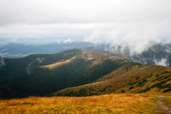 Climbing Volovec at Tatra mountains — Stock Photo, Image