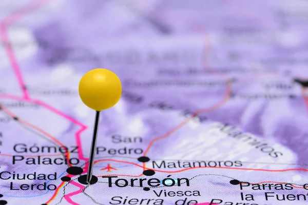 Mexico bir harita üzerinde pinned Torreon