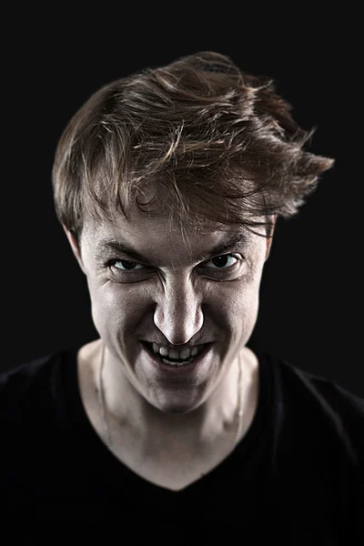Angry man portrait — Stock Photo, Image